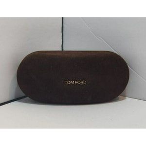 Tom Ford Hard Clamshell Hinge Brown Velour Sunglasses/Eyeglasses Hard Case